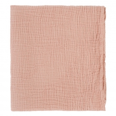 Одеяло из жатого хлопка цвета пыльной розы из коллекции essential 90x120 см