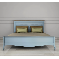 Дизайнерская кровать "Leontina Blue" 180*200