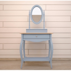 Туалетный столик "Leontina Blue" с зеркалом
