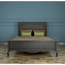 Дизайнерская кровать "Leontina Black" 160x200