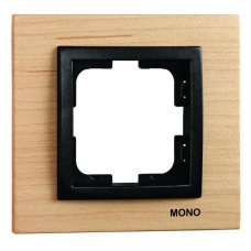 Рамка 1-постовая Mono Electric Style клён 107-520000-160