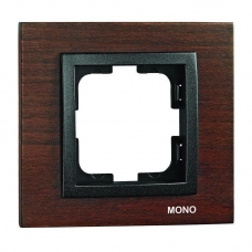 Рамка 1-постовая Mono Electric Style орех 107-510000-160