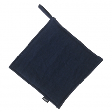 Прихватка из умягченного льна темно-синего цвета essential, 22х22 см
