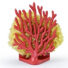 Держатель для мочалок coral sponge красный