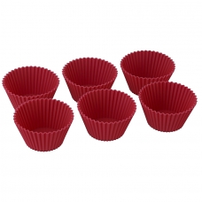 Набор из 6 силиконовых форм для приготовления кексов cupcake